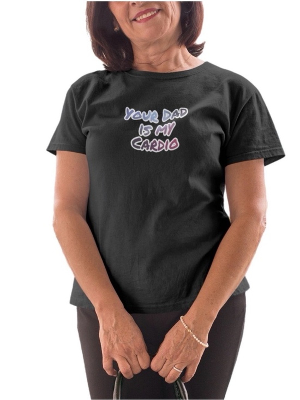 The Blind Medium Black Graphic Tee - "Your Dad Is My Cardio"